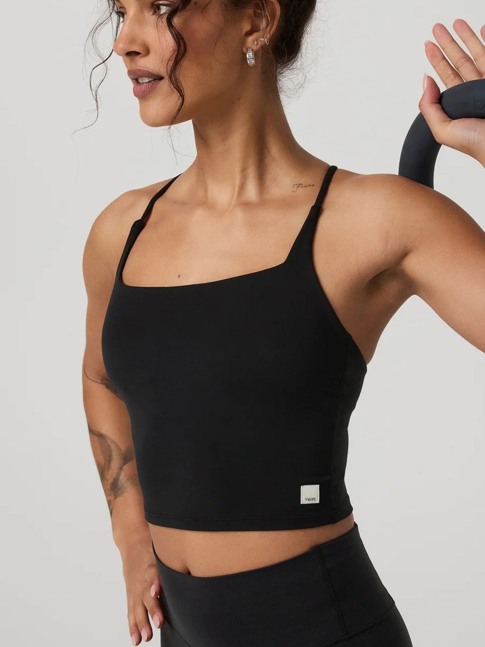 NWT Vuori AllTheFeels Strappy Back Tank - Black